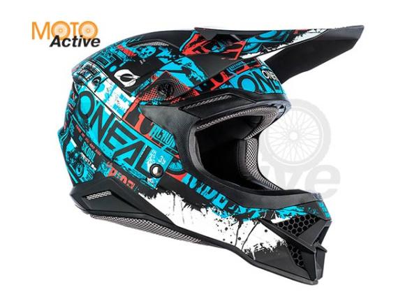 Шлем кроссовый O'NEAL 3Series RIDE, синий/черный